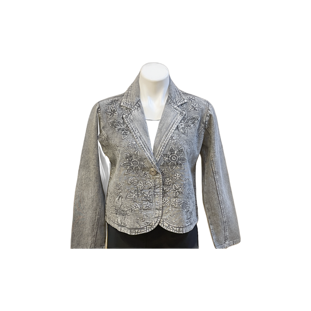 Silver Calista Jacket | MI Passion Boutique, LLC